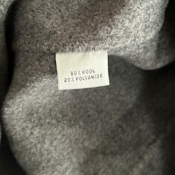 Brooks Brothers Wool Herringbone Over Coat XS 0 2 Gray Jacket Academia Capsule - Picture 6 of 8